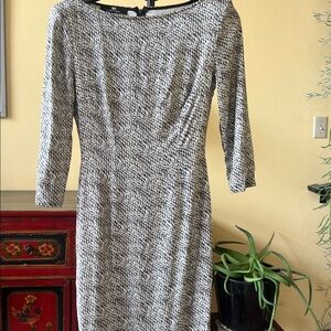 Elisabetta Franchi Animal Print Midi Dress with Asymmetrical Hemline